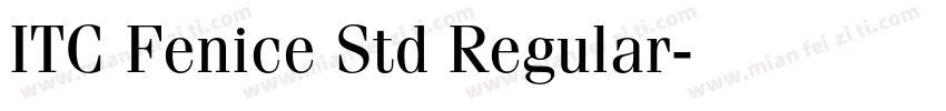 ITC Fenice Std Regular字体转换